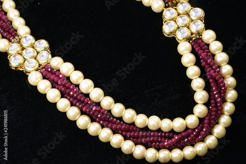 Wallpaper Mural Imitation jewelry - Modern fancy neck set closeup macro image for woman fashion   Torontodigital.ca