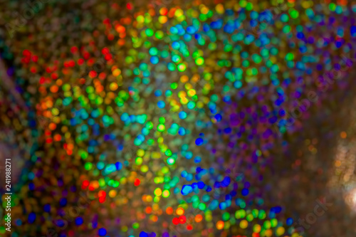 Bokeh, colorful abstract background. Glare of many lights out of focus. defocused back
