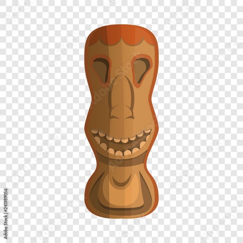 Wood tahiti idol icon. Cartoon of wood tahiti idol vector icon for web design for web design