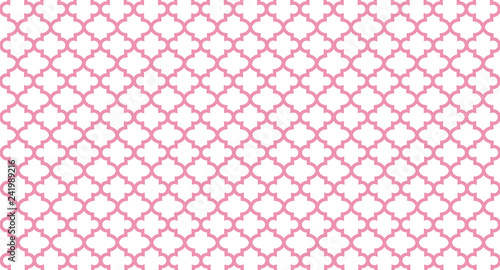 Pink Quatrefoil Background