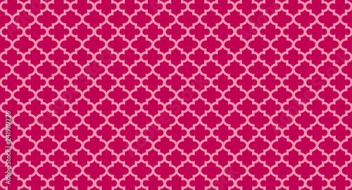 Pink Quatrefoil Background