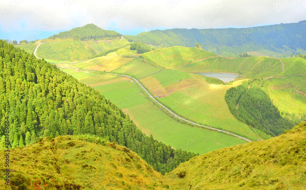 Rural landscape in Azores, Portugal