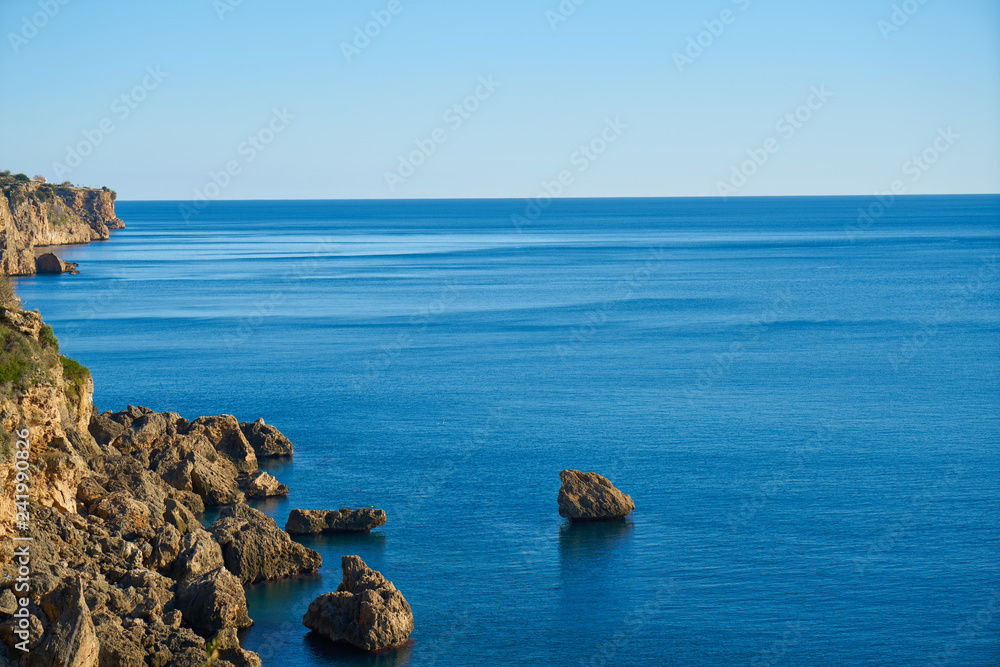 Rock and sea background