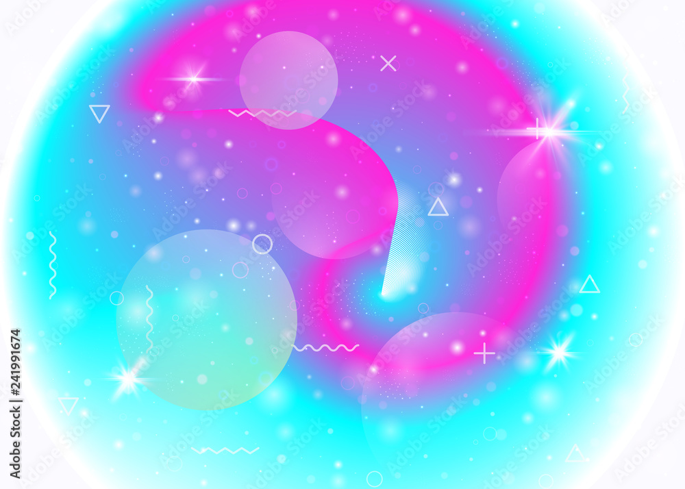 Galaxy background with cosmos and universe shapes and star dust. 3d fluid with magic sparkles. Fantastic space landscape with planets. Holographic futuristic gradients. Memphis galaxy background. Galaxy background with cosmos and universe shapes and star dust. 3d fluid with magic sparkles. Fantastic space landscape with planets. Holographic futuristic gradients. Memphis galaxy background.