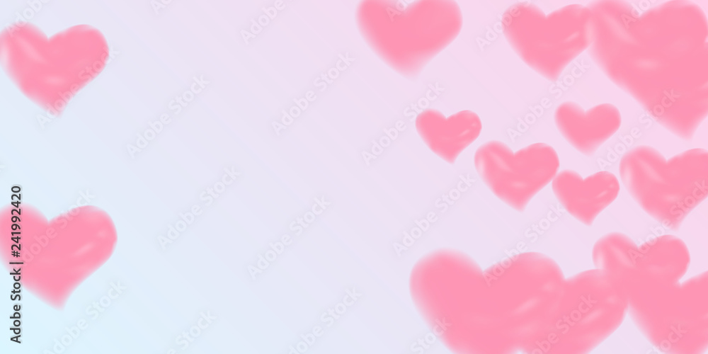 Hearts of confetti for valentines day