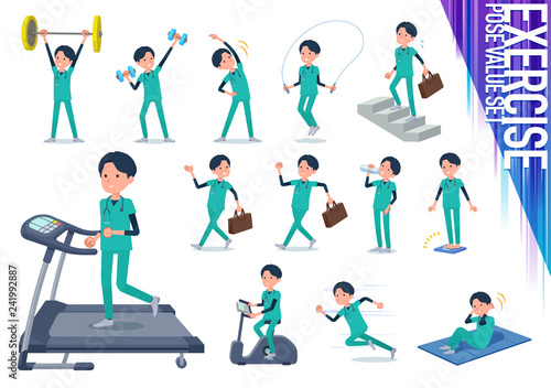 flat type surgical doctor men_exercise