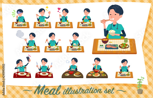 flat type surgical doctor men_Meal