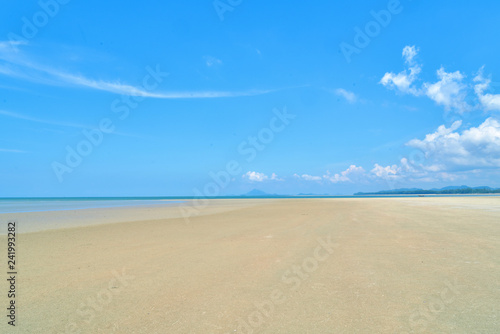 Beautiful beach and blue sky