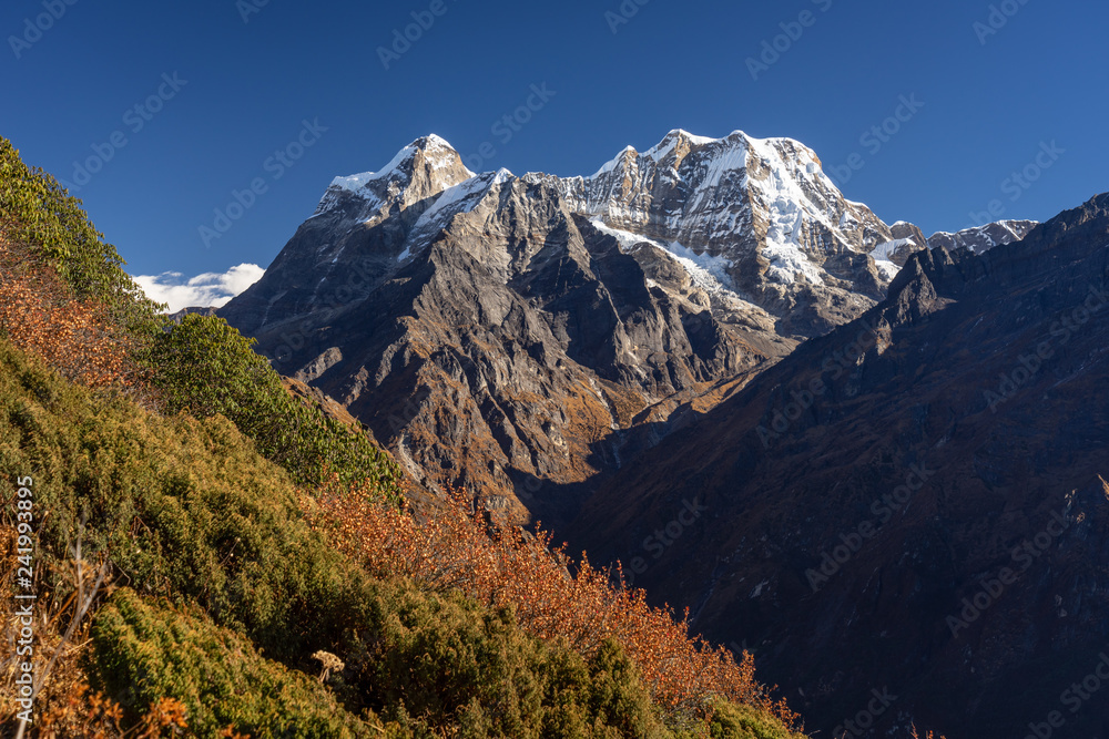 Mera peak, highest trekking peak in Everest region, Himalayas mountain, Nepal