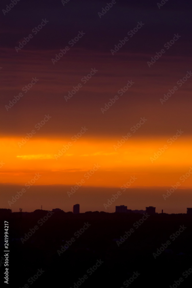 sunset in city sunset in city