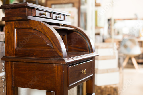 Fotografie Vintage wooden writing cabinet