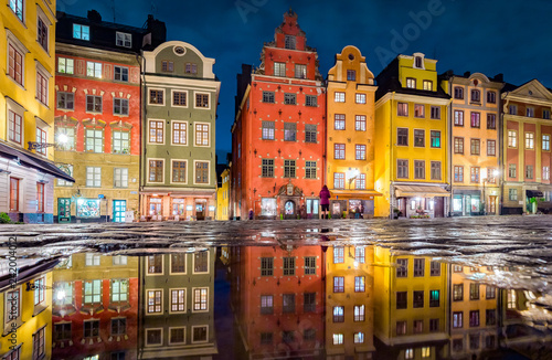 Photography Gamla Stan at night, Stockholm, Sweden