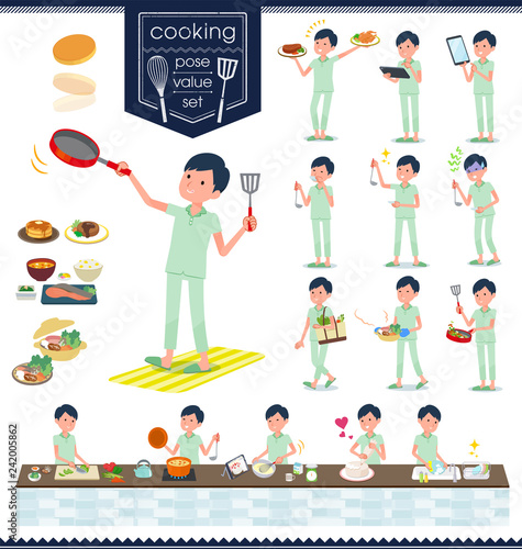 flat type patient men_cooking