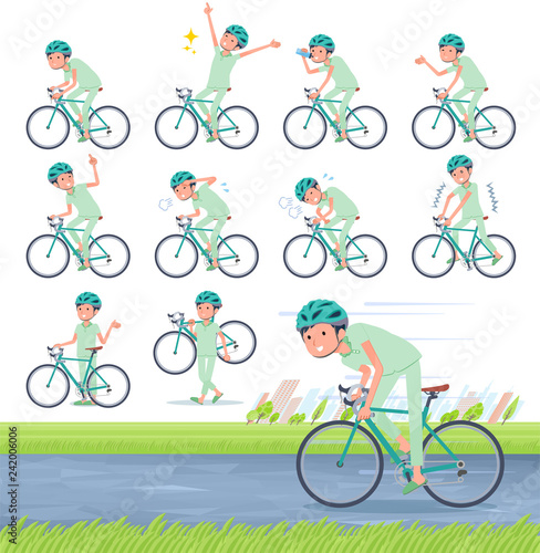 flat type patient men_road bike