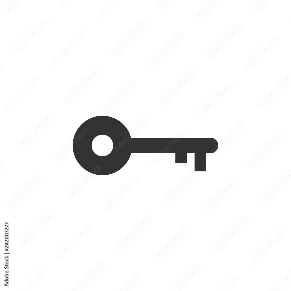 Key icon silhouette design template Key icon silhouette design template