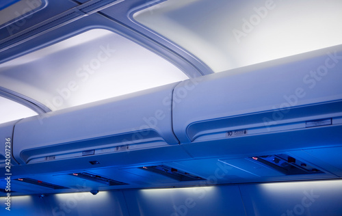 Storage compartments in a plane