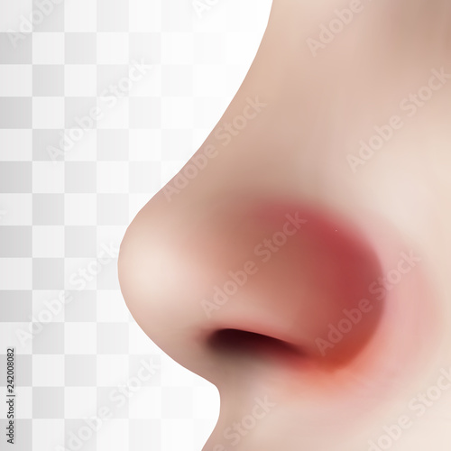 cold, flu, allergies, sick nose vector template for treating symptoms