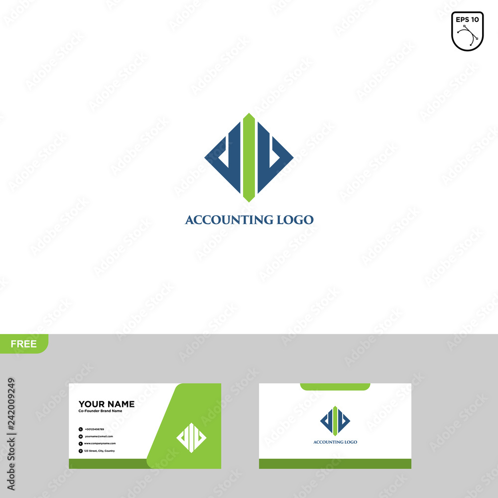 Accounting Logo Template and Business Card Accounting Logo Template and Business Card
