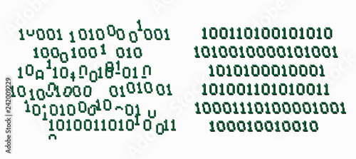 Binary code glitch