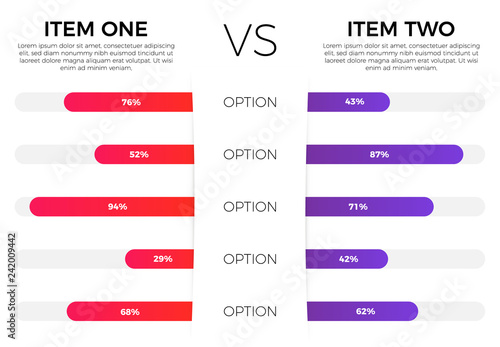 compare infograph  chart