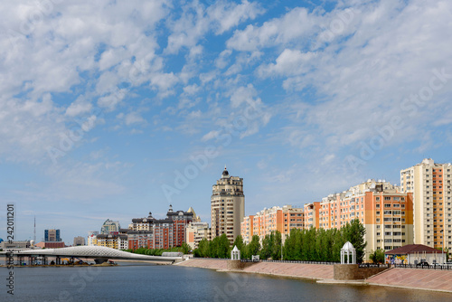 Residential complex on the embankment in Astana