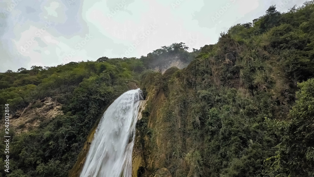 Chiflon Waterfalls in Chiapas Mexico