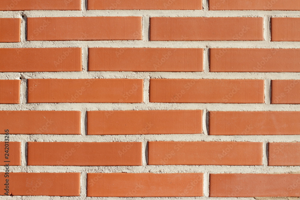 Obraz premium original red brick all with white joints