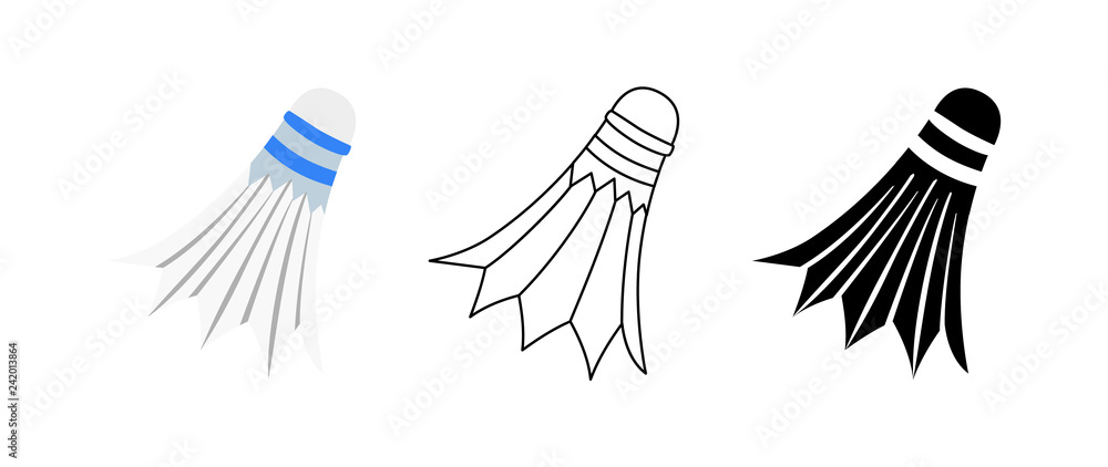 Shuttlecock icon. Trendy modern flat linear vector Shuttlecock icon on white background from thin line sport collection, editable outline stroke vector illustration. Shuttlecock icon. Trendy modern flat linear vector Shuttlecock icon on white background from thin line sport collection, editable outline stroke vector illustration.