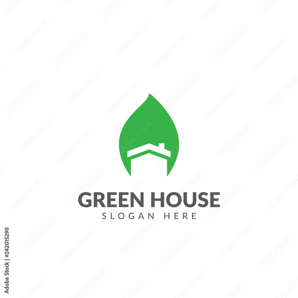 Green house eco nature environment logo vector design template Green house eco nature environment logo vector design template