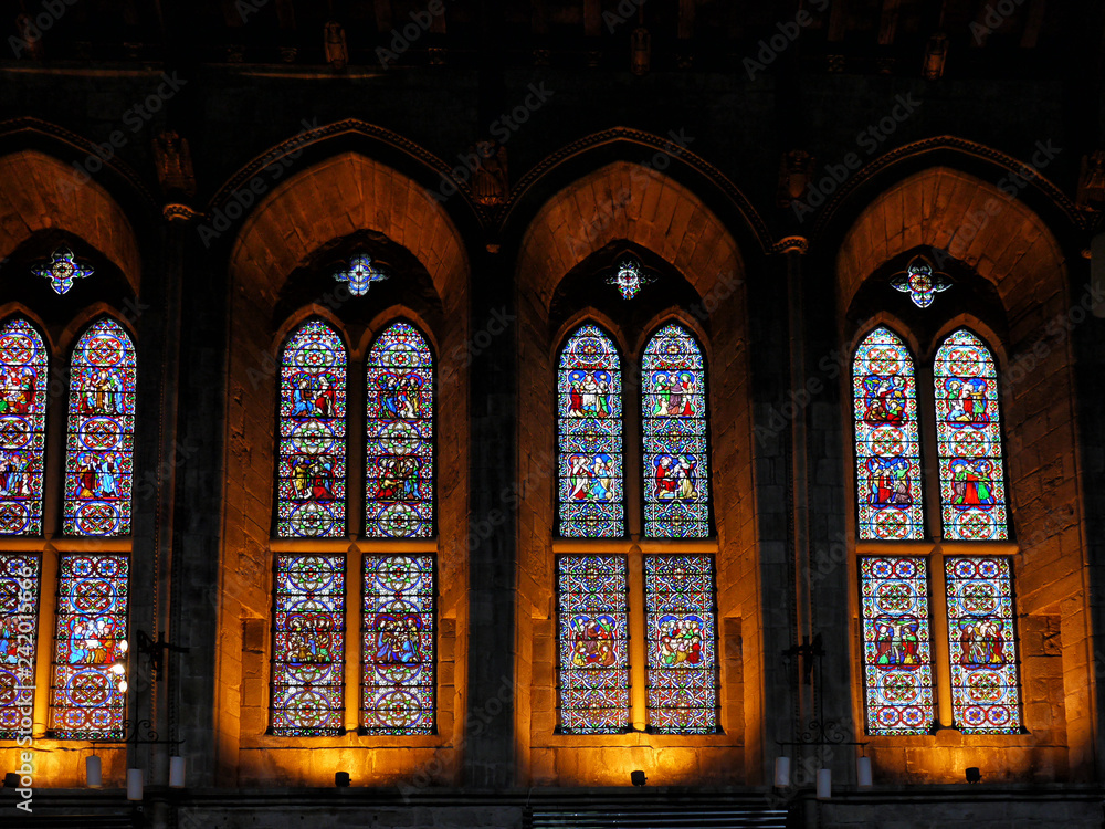 Boton Abbey stained glass windows, Yorkshire Boton Abbey stained glass windows, Yorkshire