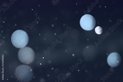 Fototapeta Naklejka Na Ścianę i Meble -  light blue big multi colored glitters bokeh texture - cute abstract photo background