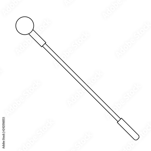 Staff Icon isolated on white background. Magic Weapon. Vector Illustration for Your Design, Game, Card, Web.