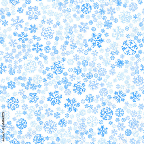 Wallpaper Mural vector winter snow light seamless pattern Torontodigital.ca