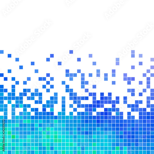 abstract vector square pixel mosaic background