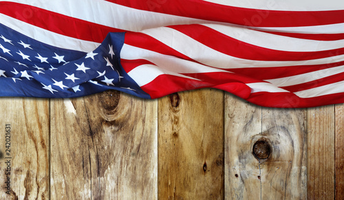 American flag on boards © Stillfx
