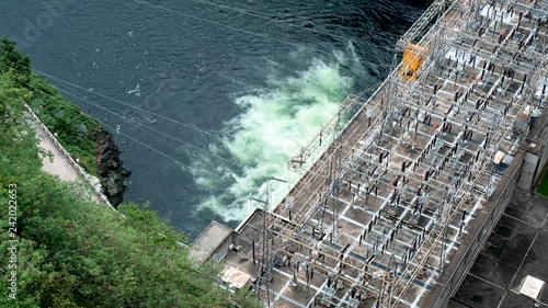  Electricity generating dam working on  photo