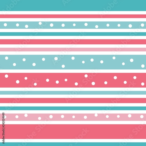 Chic seamless tiling pattern with dots. Endless polka dot texture for wallpaper, textile design, wrapping paper