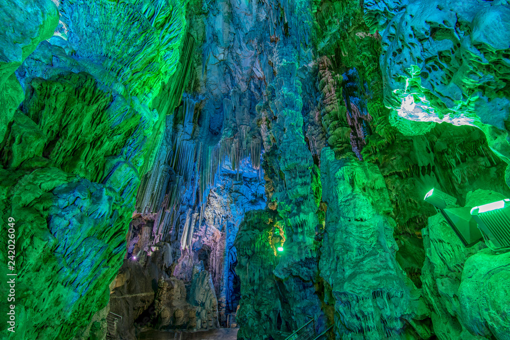 Colorful St. Michaels Cave Gibraltar Colorful St. Michaels Cave Gibraltar