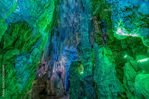 Colorful St. Michaels Cave Gibraltar