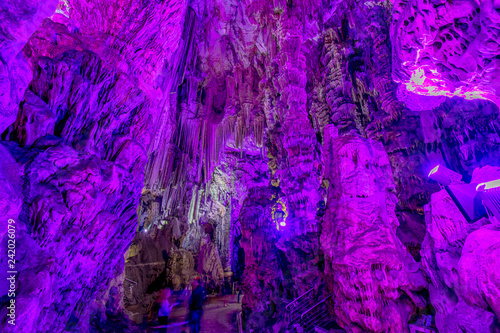 Colorful St. Michaels Cave Gibraltar