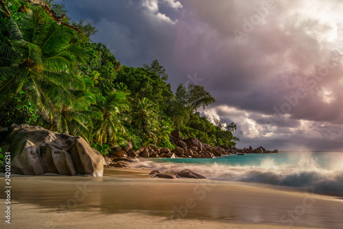 paradise beach at anse georgette, praslin, seychelles 38