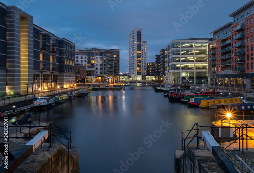 Leeds Docks at dusk