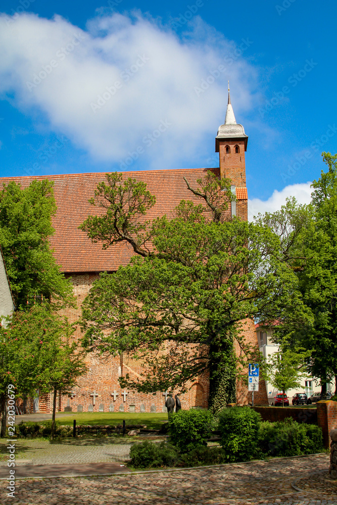 Kloster, Klostermauer, Klostergebäude, Sakral, Kirche, Ribnitz 