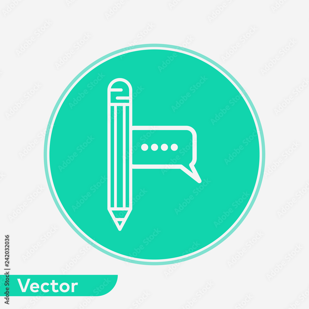 Pencil vector icon sign symbol Pencil vector icon sign symbol