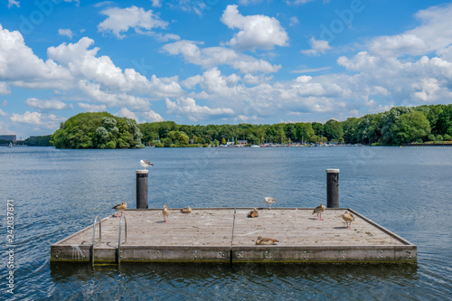 Photography A beautiful lake (Sloterplas), in the west of Amsterdam, Netherlands