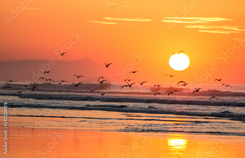 Amazing Sunrise of Cuco Beach, El Salvador