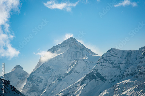 The Dent Blanche mountain  culminating at 4 357 meters  Valais  Switzerland.