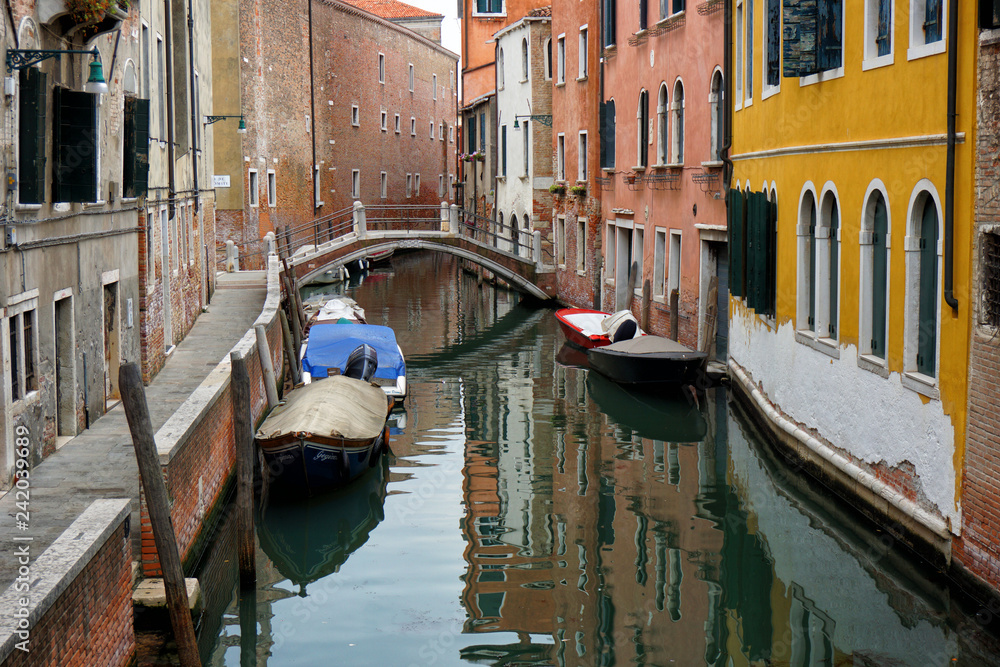 Canal of Venice in Italy