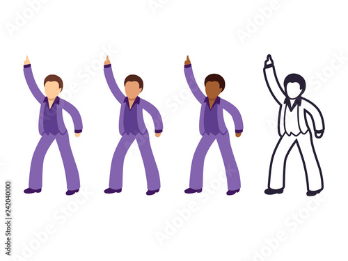 Disco dancing man