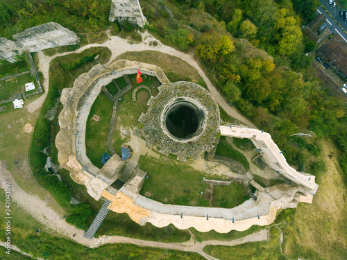 Tableau sur toile Gaillard castle, Les Andelys, Normandy, France